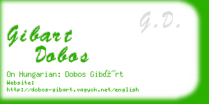 gibart dobos business card